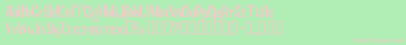Motrhead Font – Pink Fonts on Green Background