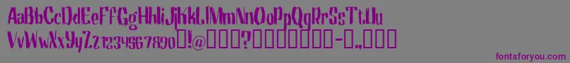 Motrhead Font – Purple Fonts on Gray Background