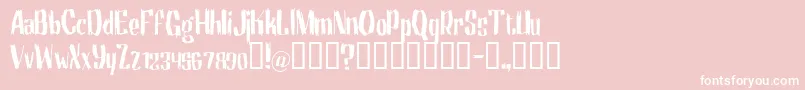 Motrhead Font – White Fonts on Pink Background