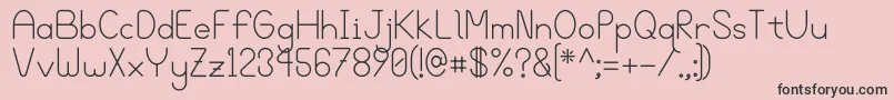 Bgrove Font – Black Fonts on Pink Background