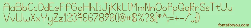 Bgrove Font – Brown Fonts on Green Background