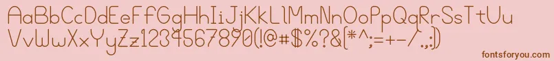 Bgrove Font – Brown Fonts on Pink Background