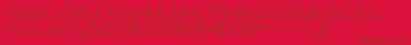 Bgrove Font – Brown Fonts on Red Background