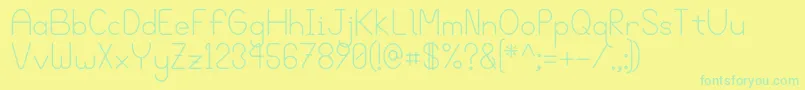 Bgrove Font – Green Fonts on Yellow Background