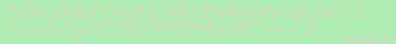 Bgrove Font – Pink Fonts on Green Background