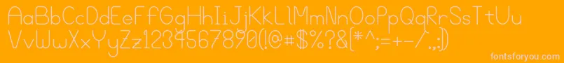 Bgrove Font – Pink Fonts on Orange Background