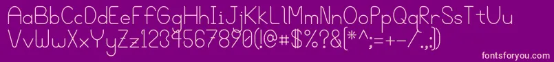 Bgrove Font – Pink Fonts on Purple Background