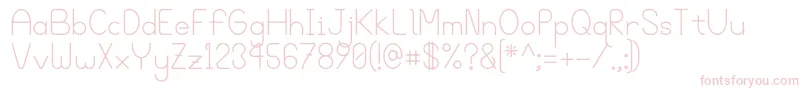 Bgrove Font – Pink Fonts on White Background