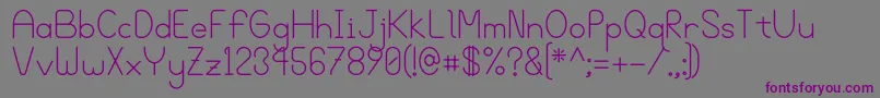 Bgrove Font – Purple Fonts on Gray Background