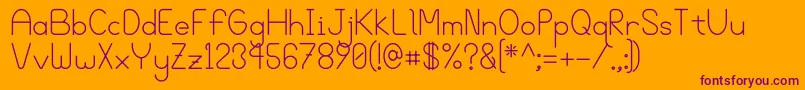 Bgrove Font – Purple Fonts on Orange Background