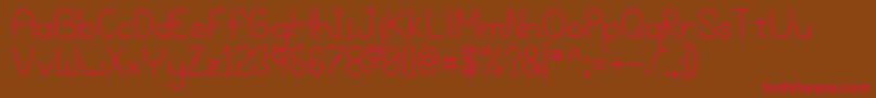 Bgrove Font – Red Fonts on Brown Background