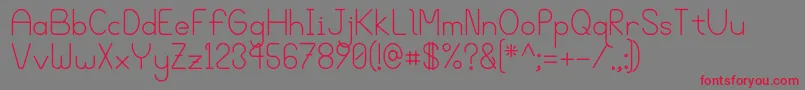 Bgrove Font – Red Fonts on Gray Background
