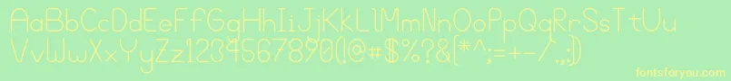 Bgrove Font – Yellow Fonts on Green Background