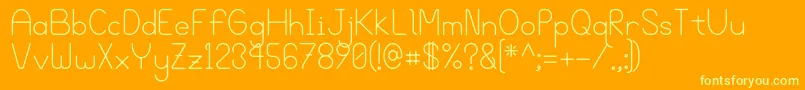 Bgrove Font – Yellow Fonts on Orange Background