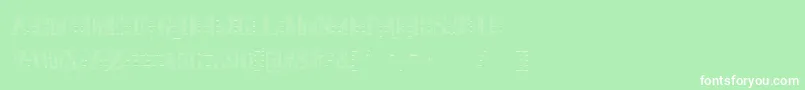 Stencix Font – White Fonts on Green Background