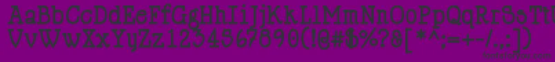 フォントHappyPhantomBold – 紫の背景に黒い文字