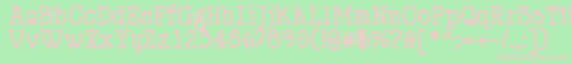 HappyPhantomBold Font – Pink Fonts on Green Background