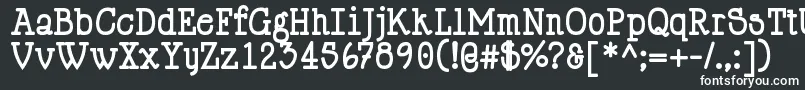 HappyPhantomBold Font – White Fonts on Black Background
