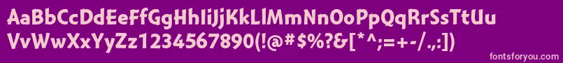 MontaraBoldgothic Font – Pink Fonts on Purple Background