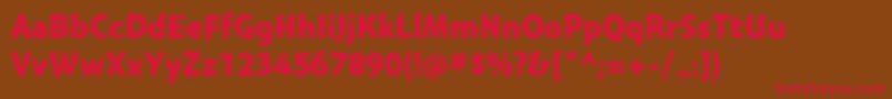 MontaraBoldgothic Font – Red Fonts on Brown Background