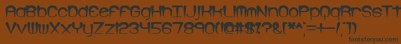 LarkspurBrk Font – Black Fonts on Brown Background