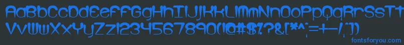 LarkspurBrk Font – Blue Fonts on Black Background