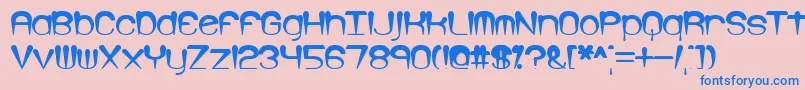 LarkspurBrk Font – Blue Fonts on Pink Background