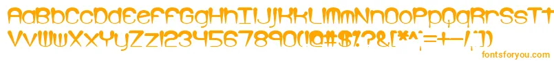 LarkspurBrk Font – Orange Fonts on White Background