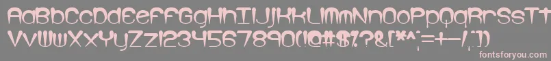 LarkspurBrk Font – Pink Fonts on Gray Background