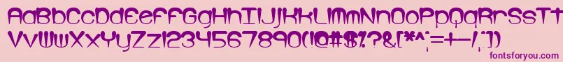 LarkspurBrk Font – Purple Fonts on Pink Background