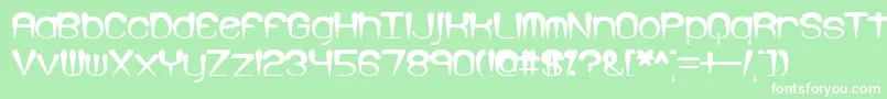 LarkspurBrk Font – White Fonts on Green Background