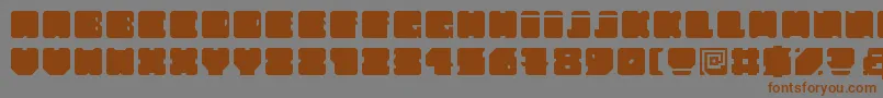 FatAss Font – Brown Fonts on Gray Background