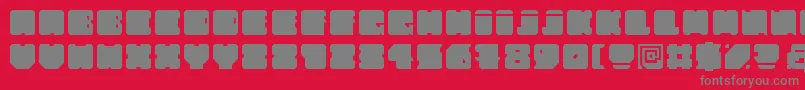 FatAss Font – Gray Fonts on Red Background