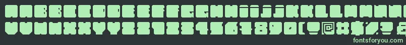 FatAss Font – Green Fonts on Black Background