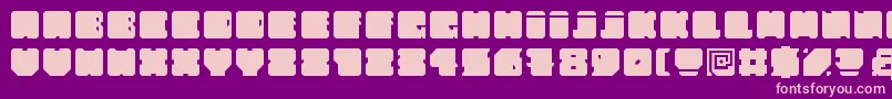FatAss Font – Pink Fonts on Purple Background