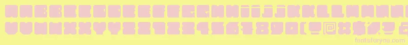 FatAss Font – Pink Fonts on Yellow Background