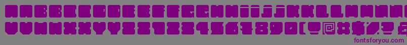 FatAss Font – Purple Fonts on Gray Background