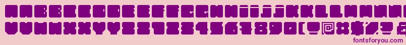 FatAss Font – Purple Fonts on Pink Background