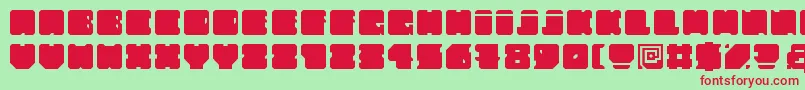 FatAss Font – Red Fonts on Green Background