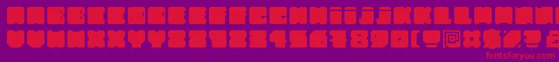 FatAss Font – Red Fonts on Purple Background