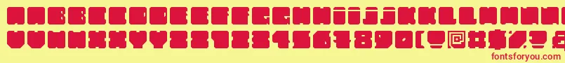 FatAss Font – Red Fonts on Yellow Background