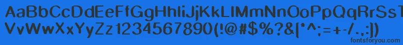 Smudgestick Font – Black Fonts on Blue Background