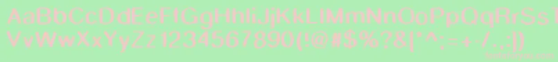 Smudgestick Font – Pink Fonts on Green Background