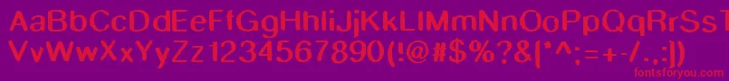 Smudgestick Font – Red Fonts on Purple Background