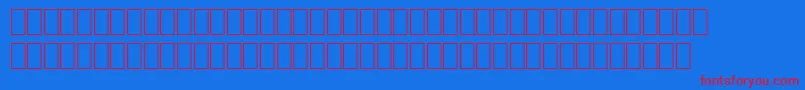 Wphv07na Font – Red Fonts on Blue Background