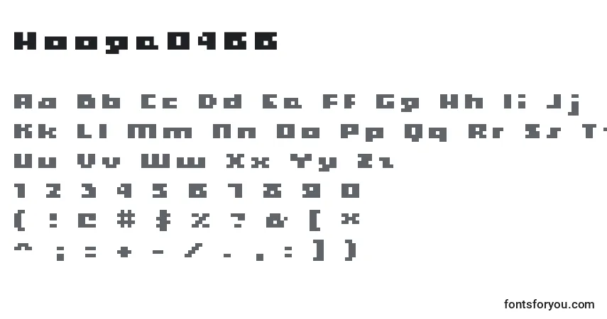 Hooge0466フォント–アルファベット、数字、特殊文字
