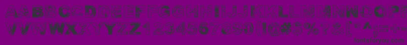 AdieresisOdieresisAring Font – Black Fonts on Purple Background