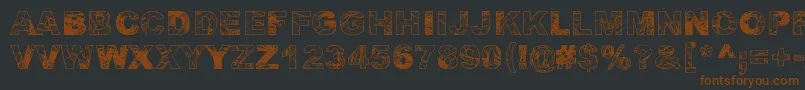 AdieresisOdieresisAring Font – Brown Fonts on Black Background
