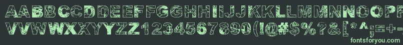 AdieresisOdieresisAring Font – Green Fonts on Black Background