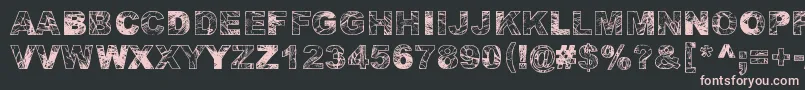 AdieresisOdieresisAring Font – Pink Fonts on Black Background